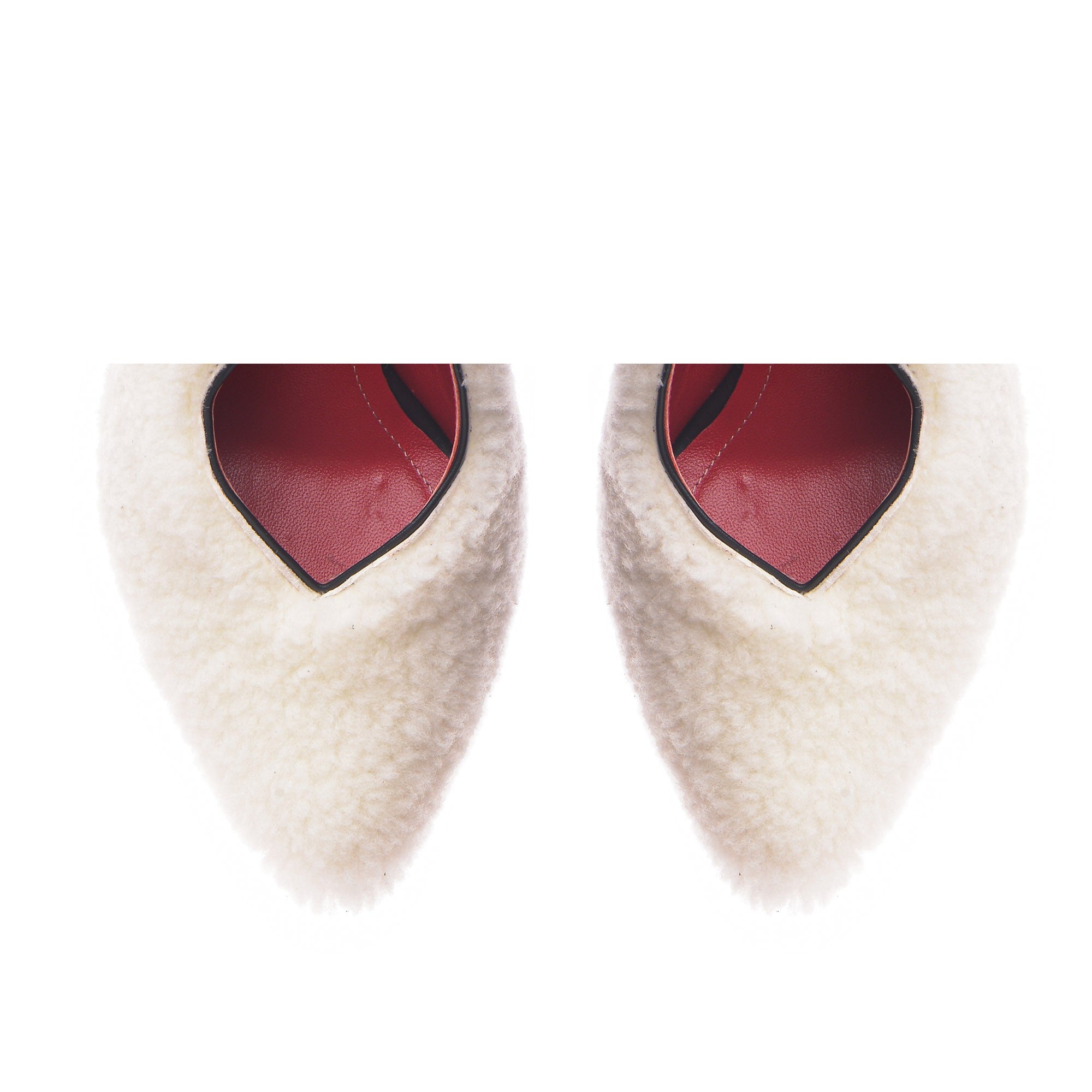 Alaia Furry Slingback Stilettos 100
