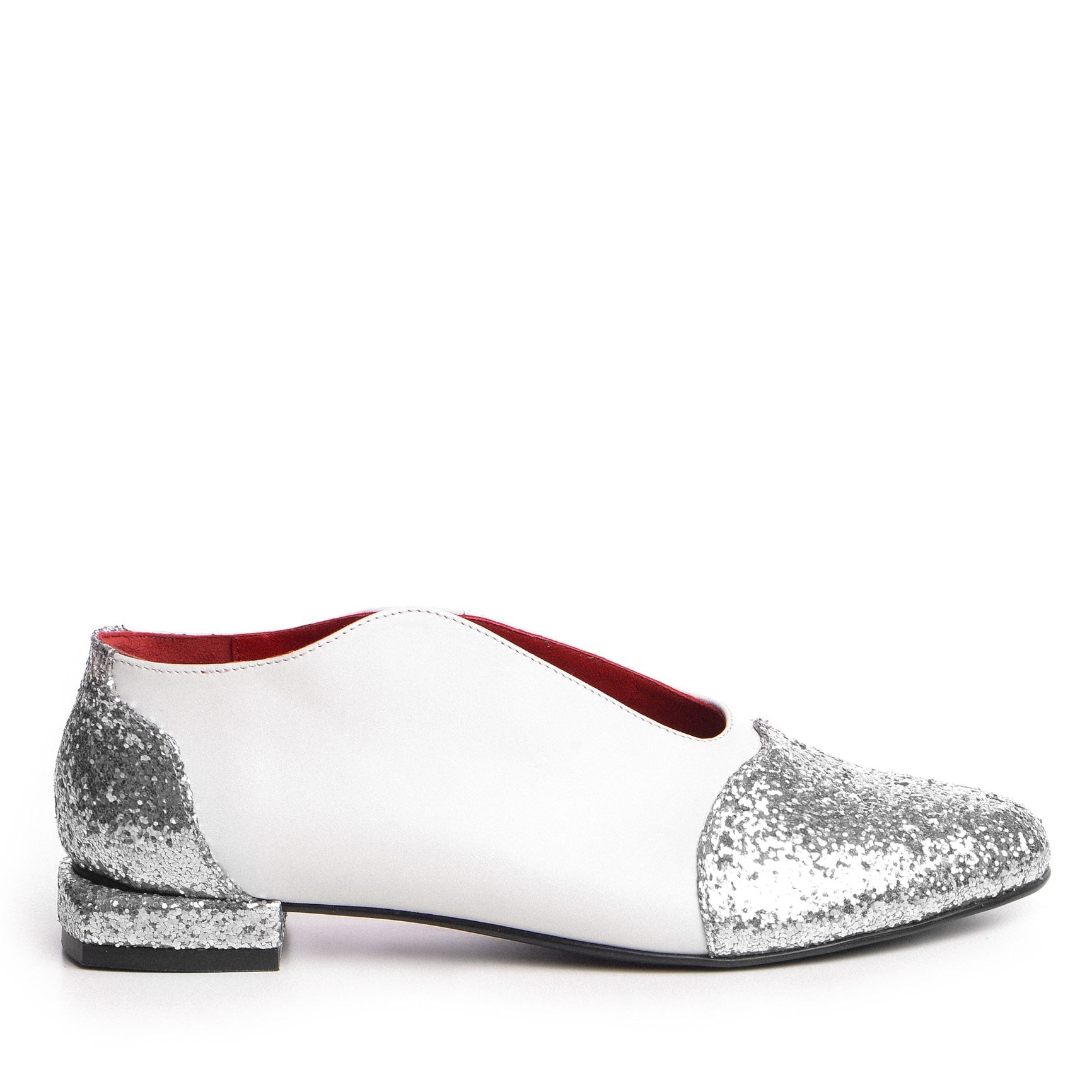 Marcy Shoes * White Glitter 15