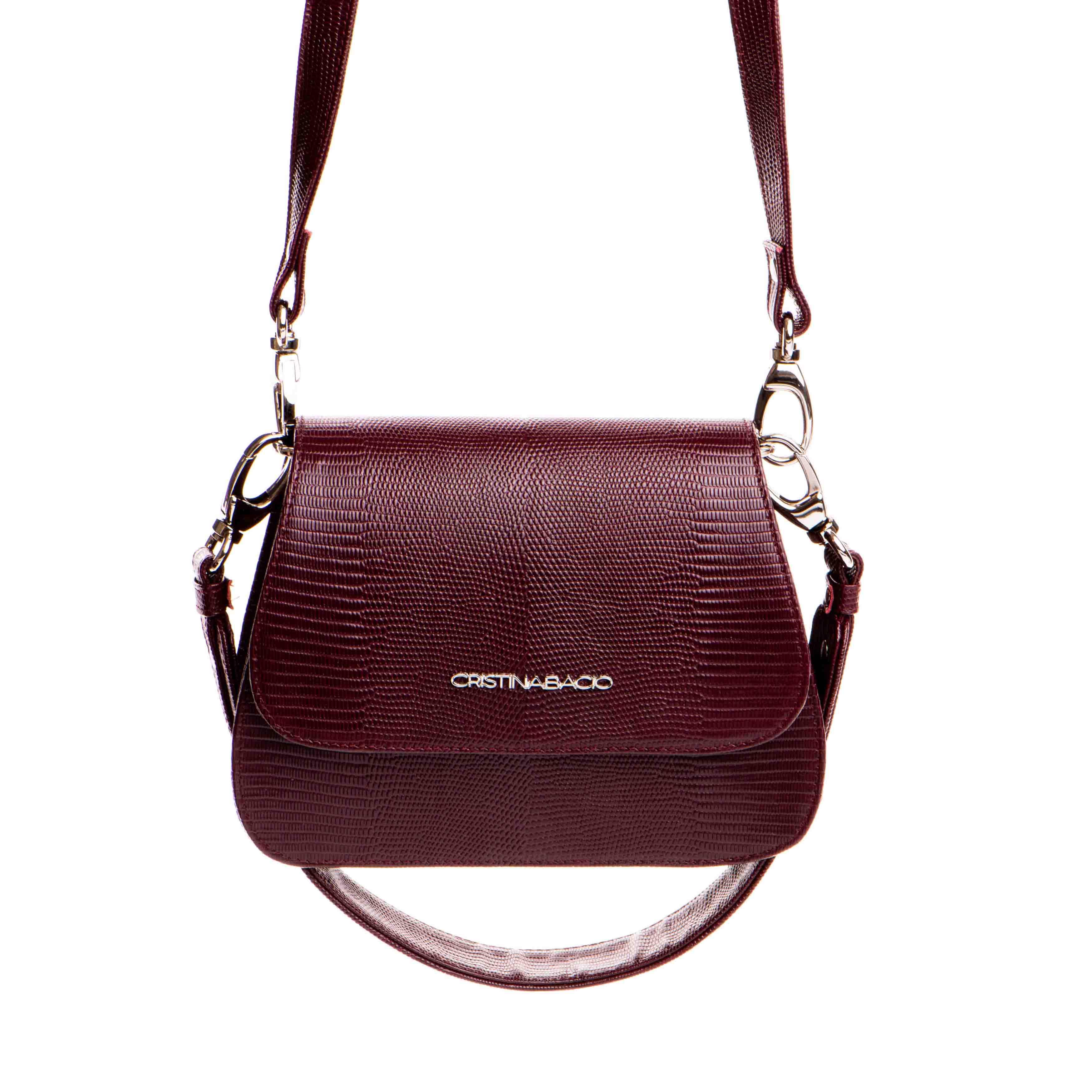 Capri * Lizard Burgundy