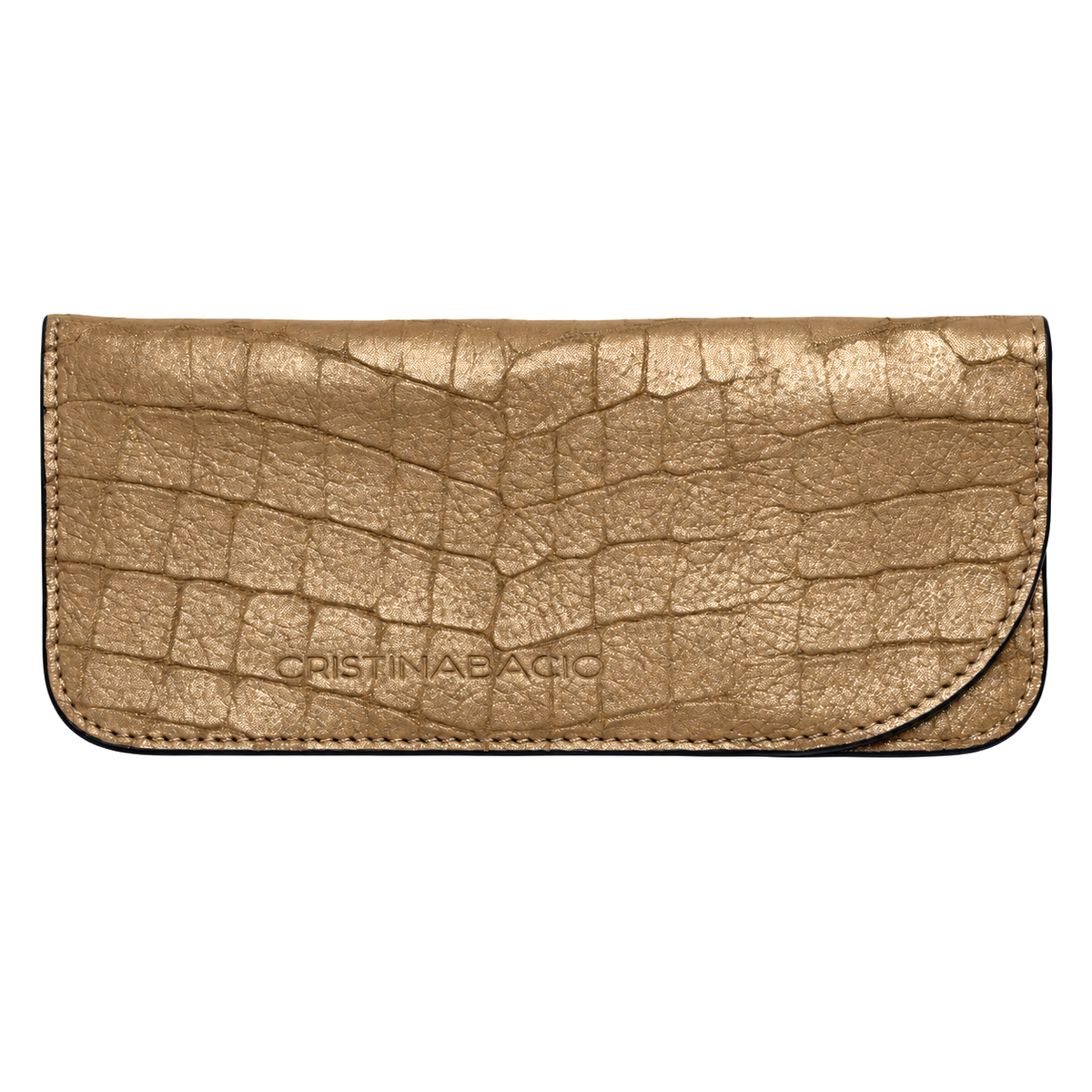 VELA EYEWEAR CASE * GOLDEN CROCO