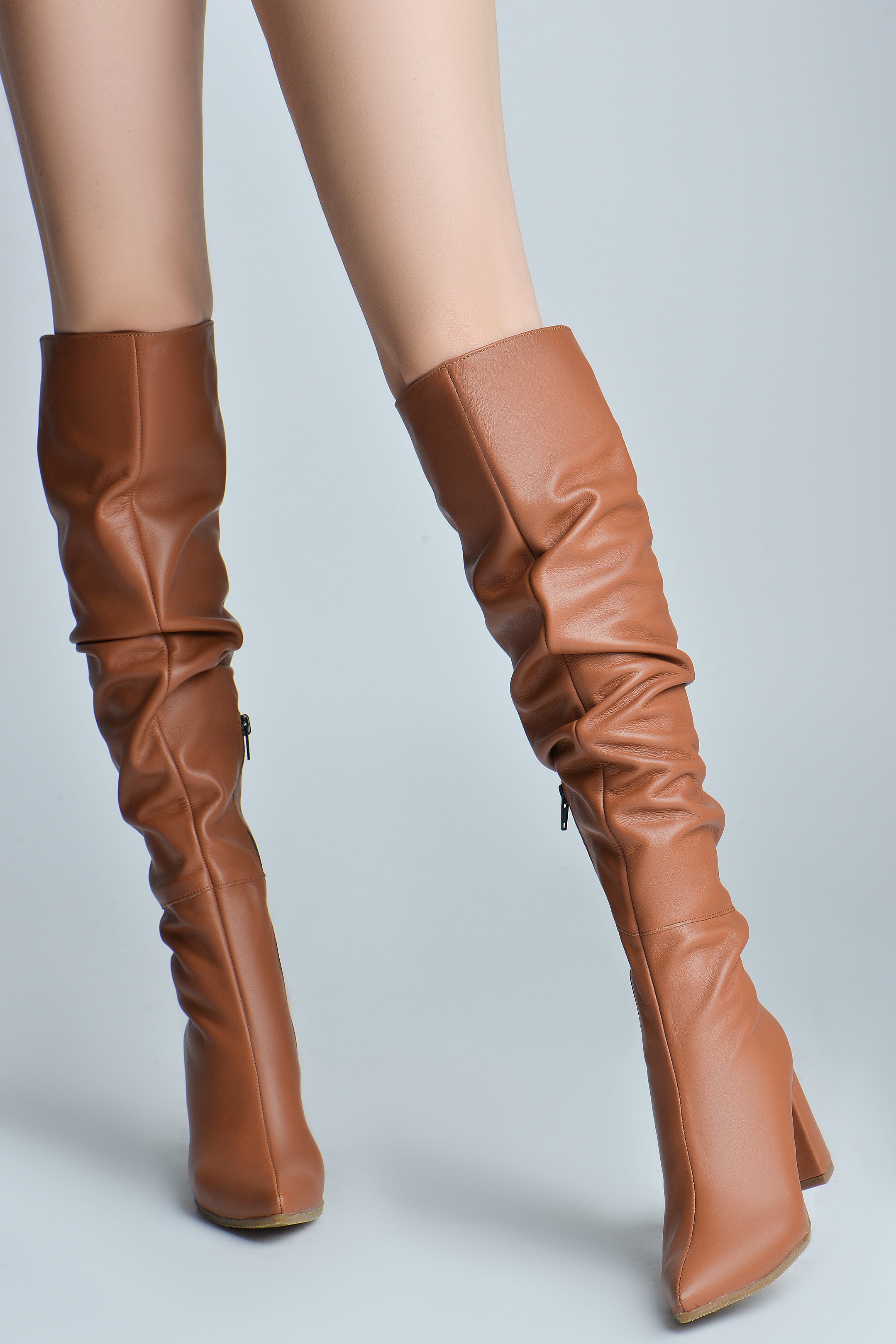 Athena Boots * Cognac 65