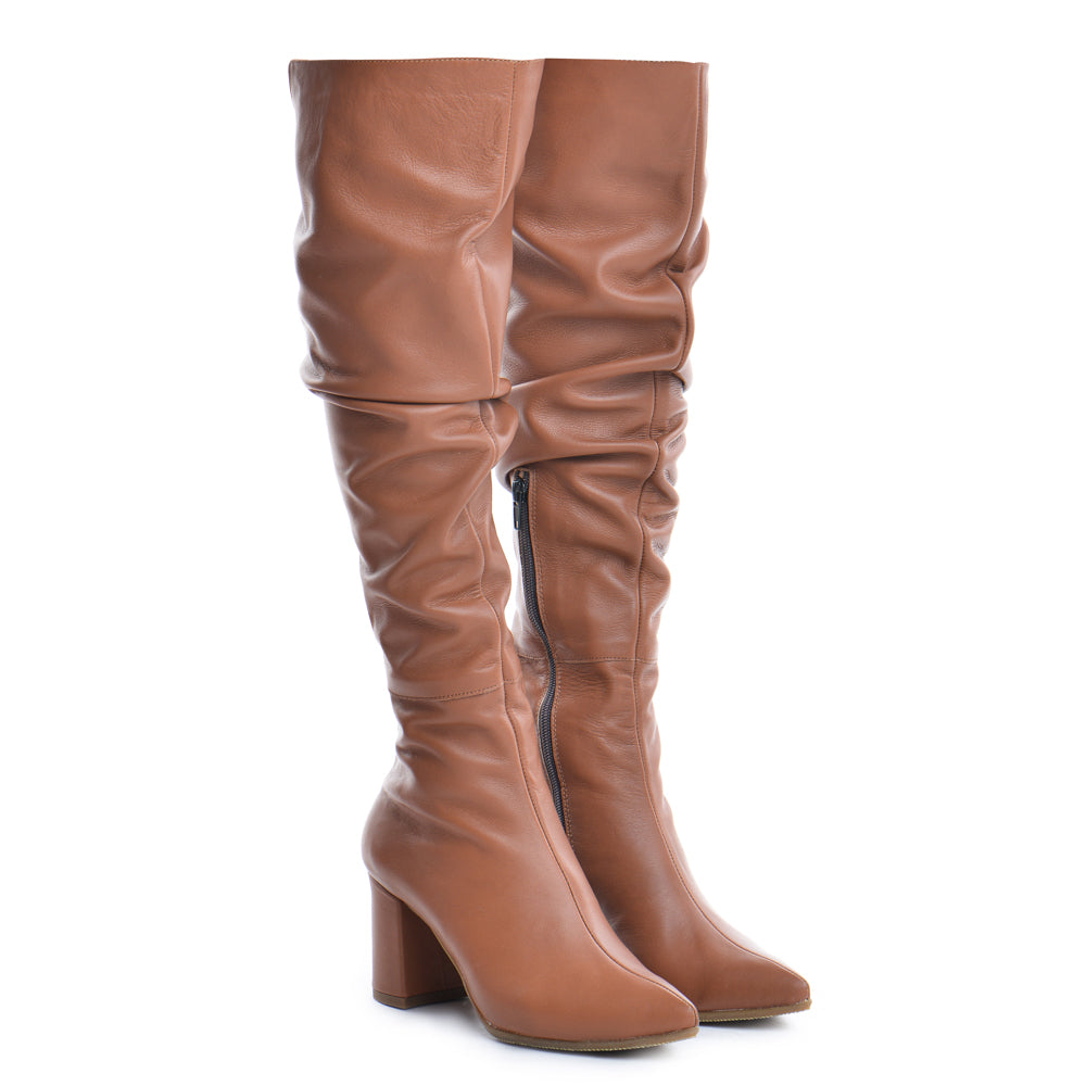 Athena Boots * Cognac 65