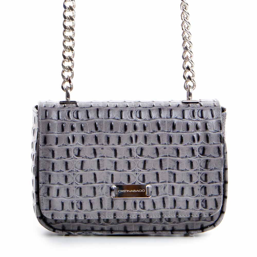 Kasia Mini * Croco Ultimate Grey