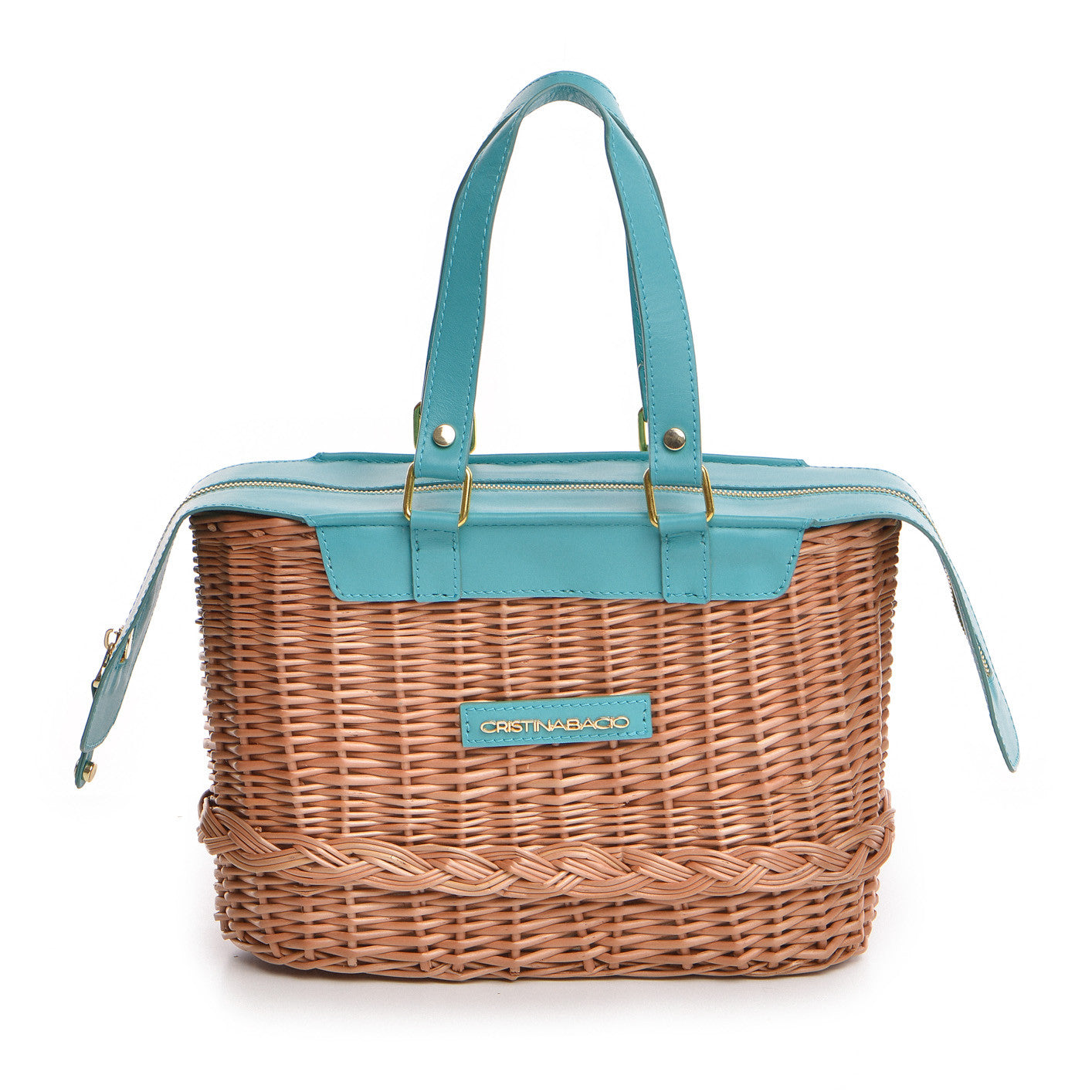 Le Panier Due * Wicker Scuba Blue