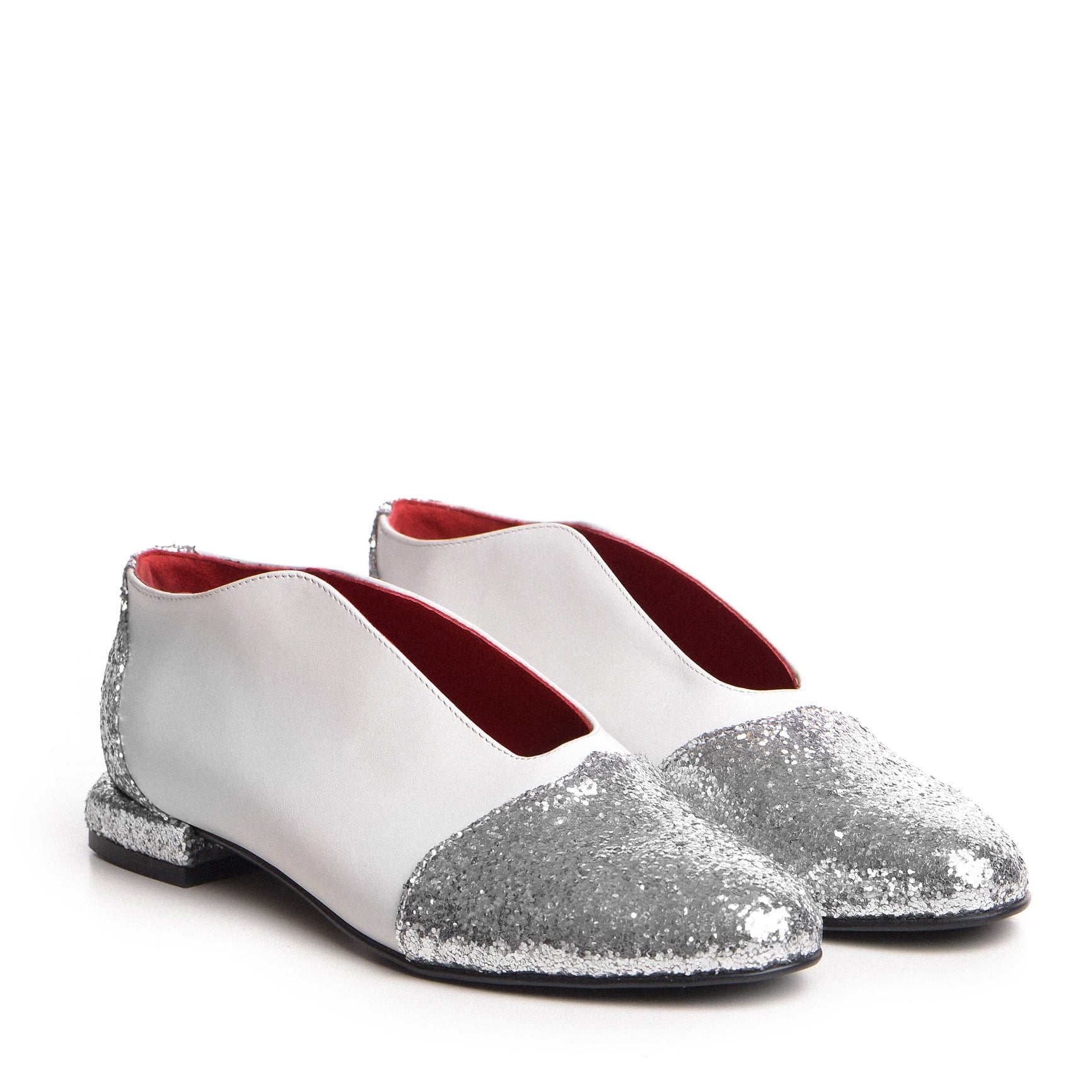 Marcy Shoes * White Glitter 15
