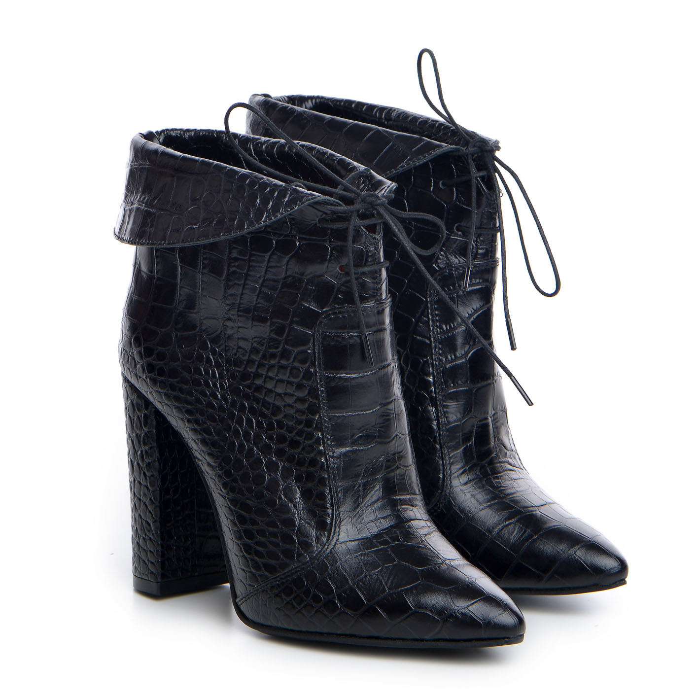 Cizme Adele * Croco Negru 100