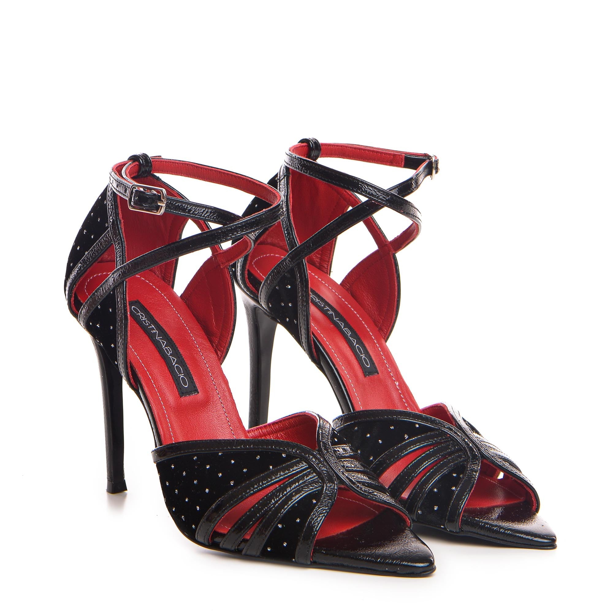 Strappy Kate Black Sandals 100