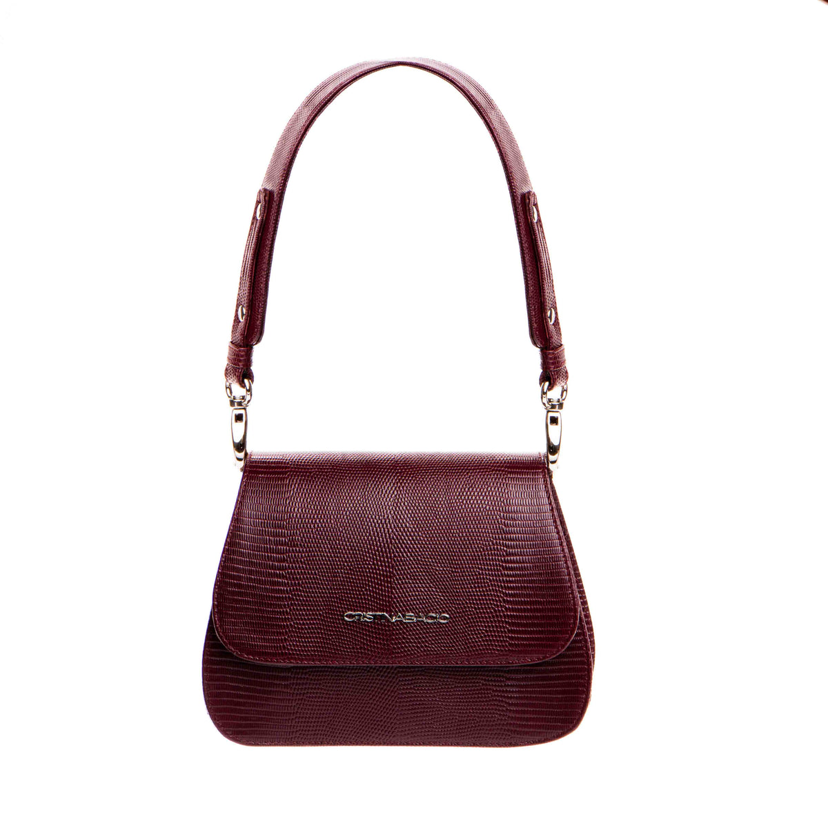 Capri * Lizard Burgundy